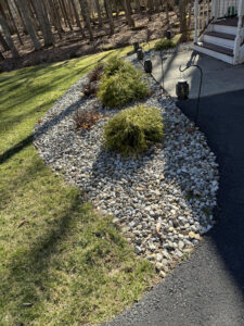River Rock and planting done in Lords Valley, PA